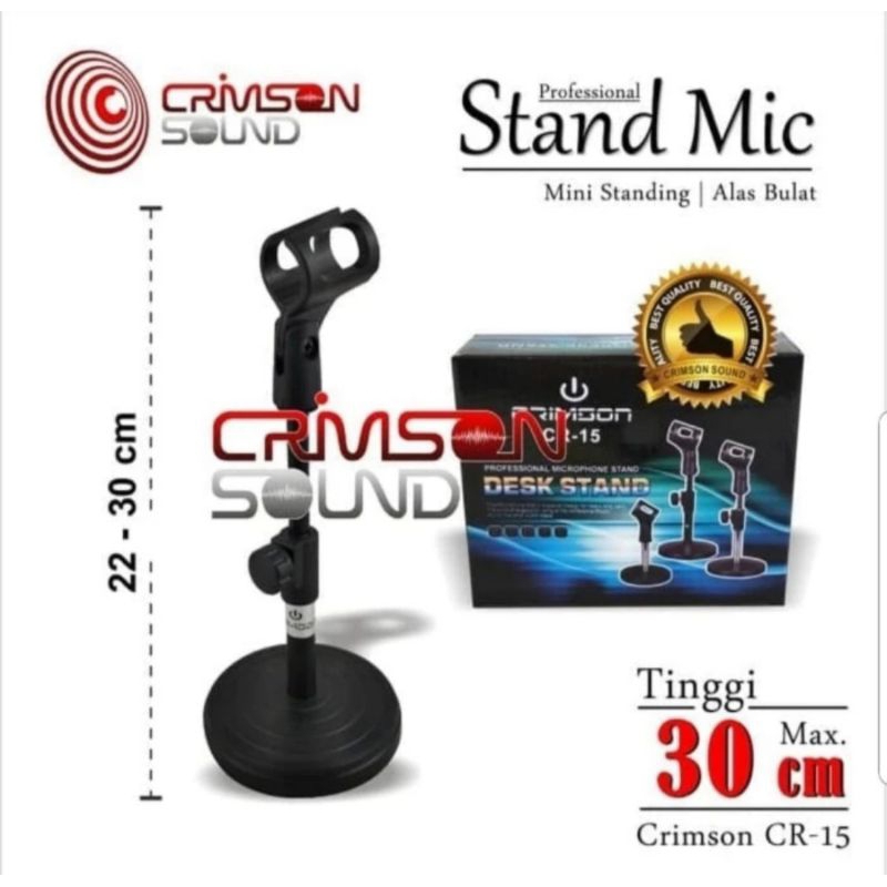 Stand Mic Meja Podium Mimbar CRIMSON CR 15 Stand Microphone