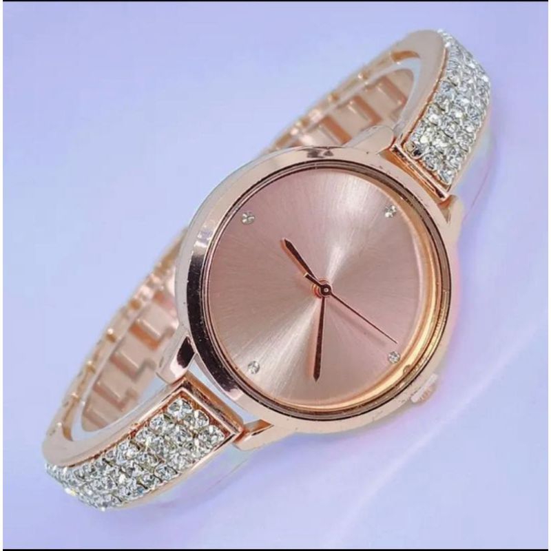 (Cod)Jam Tangan Wanita (D)blimbingFashion Rantai Mata (Dikirim Jakarta)