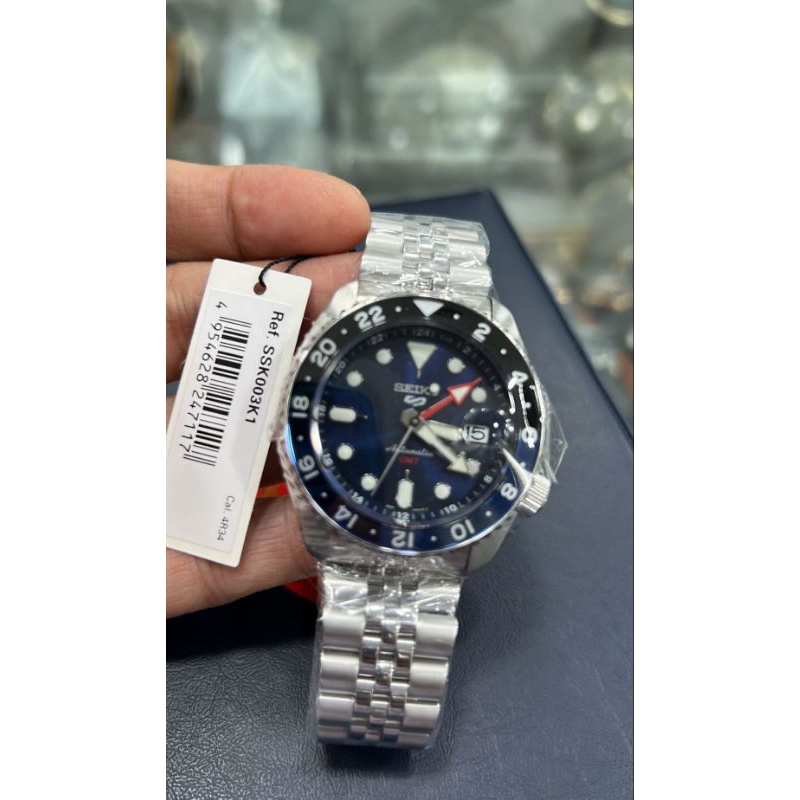 SSK003 Jam Tangan Pria Seiko GMT SSK003K1 SKX Sports Style Original