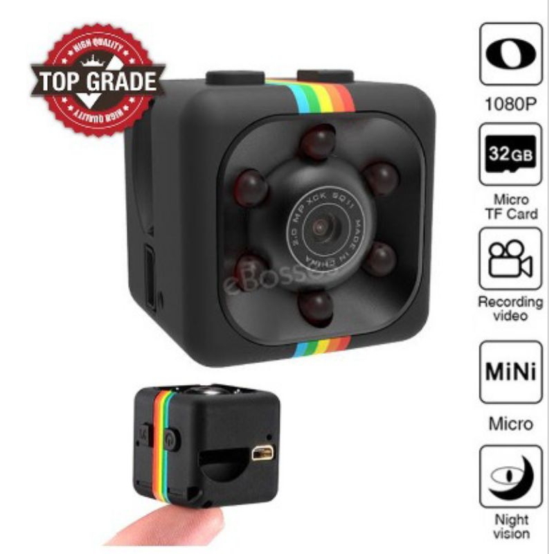 Mini Spy Camera Dv SQ11 Full HD 1080p Night Vision 1.2MP