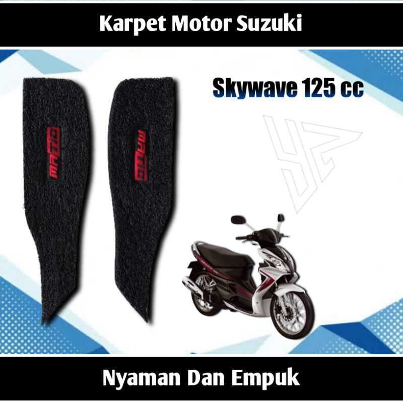 karpet motor skywave 125 2007-2022/pijakan kaki motor skywave 125 2007-2022/alas kaki motor skywave 