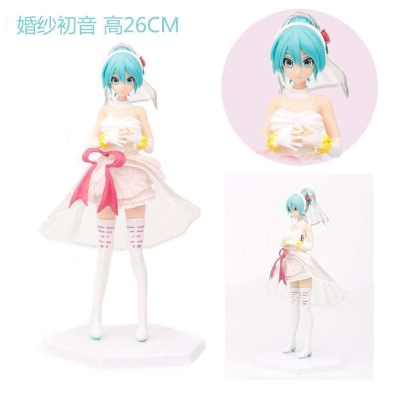 ACTION FIGURE PVC HATSUNE MIKU WEDDING - FIGURE ANIME