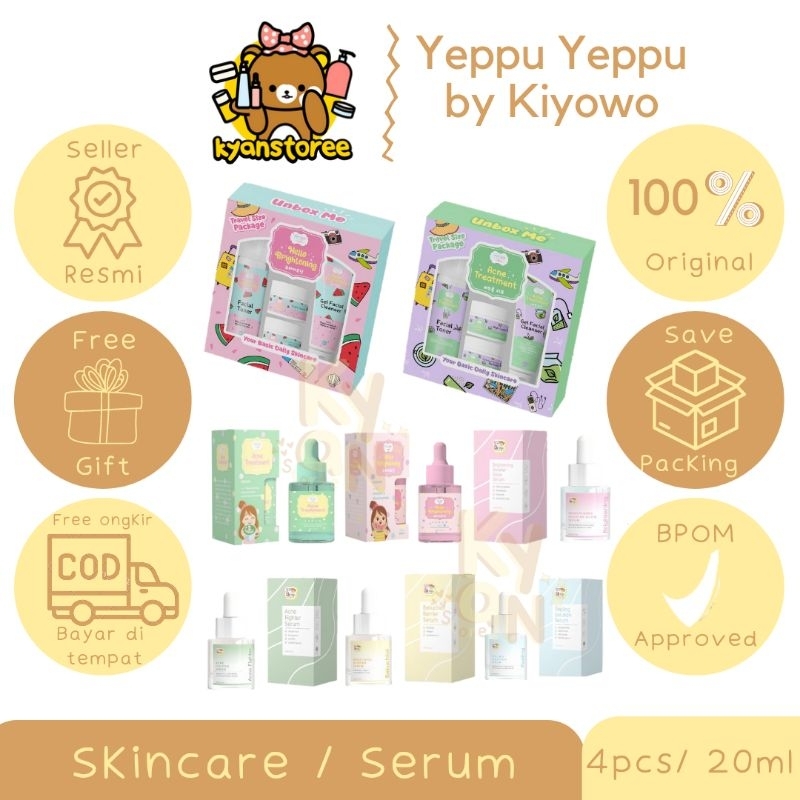 BPOM PAKET SKINCARE / SKINCARE SET TRAVEL SIZE PACKAGE CHINGU BY KIYOWO YEPPU YEPPU / SKINCARE FULL 