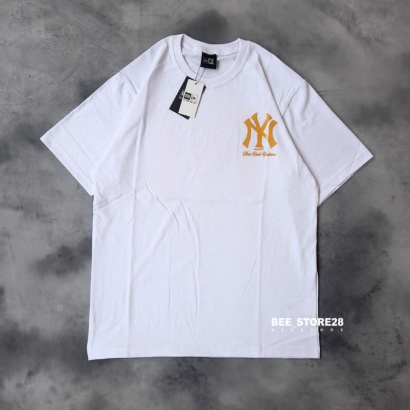 KAOS T-SHIRT NY YANKEES PUTIH GOLD AUTHENTIC FULLTAG &amp; LABEL