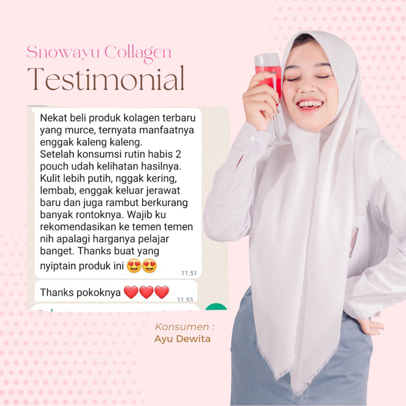 100g SNOWAYU COLLAGEN DRINK | MINUMAN BOOSTER PENCERAH TUBUH | KOLAGEN DRINK