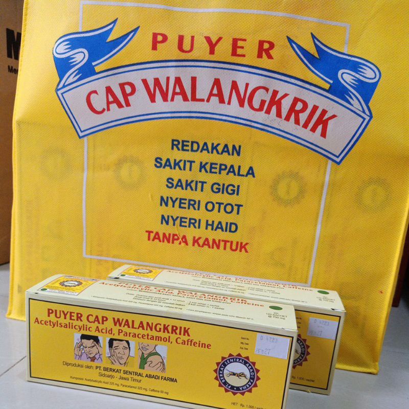 puyer walangkrik isi 120sachet, per BOX.