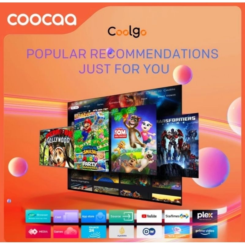 COOCAA 43S3U Smart TV 43 Inch Digital TV Garansi Resmi