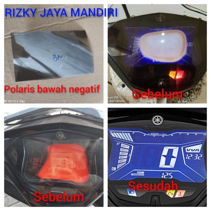 POLARIS AEROX 155 PNP LEXI 125 POLARIZER AEROX PNP LEXI 125 POLARIS LCD SPEEDOMETER AEROX 155 DAN LE