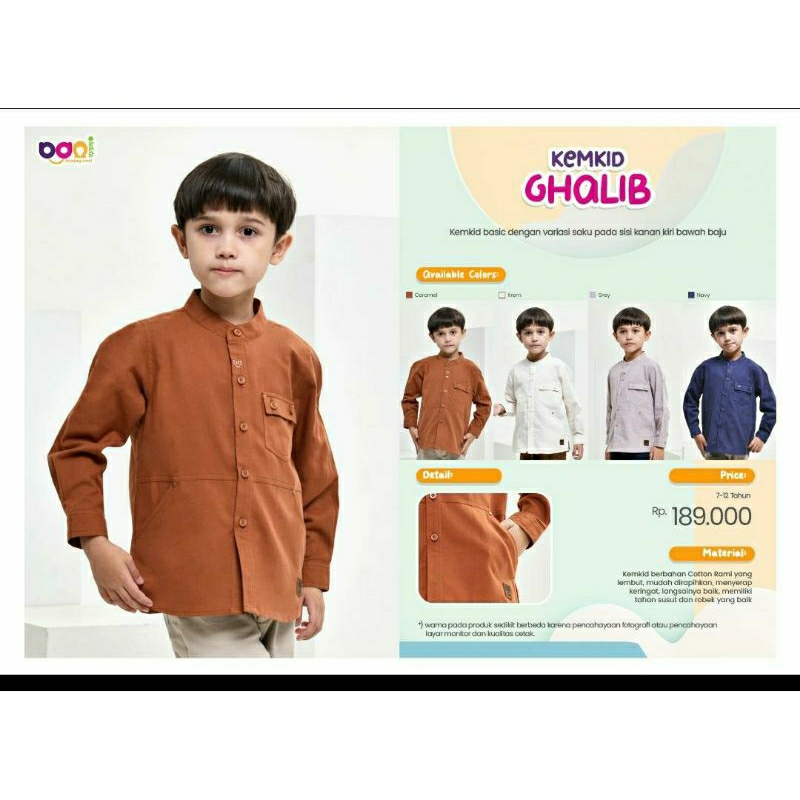 Promo KEMKO KEMEJA BAJU KOKO ANAK BANI BATUTA RABBANI Murah