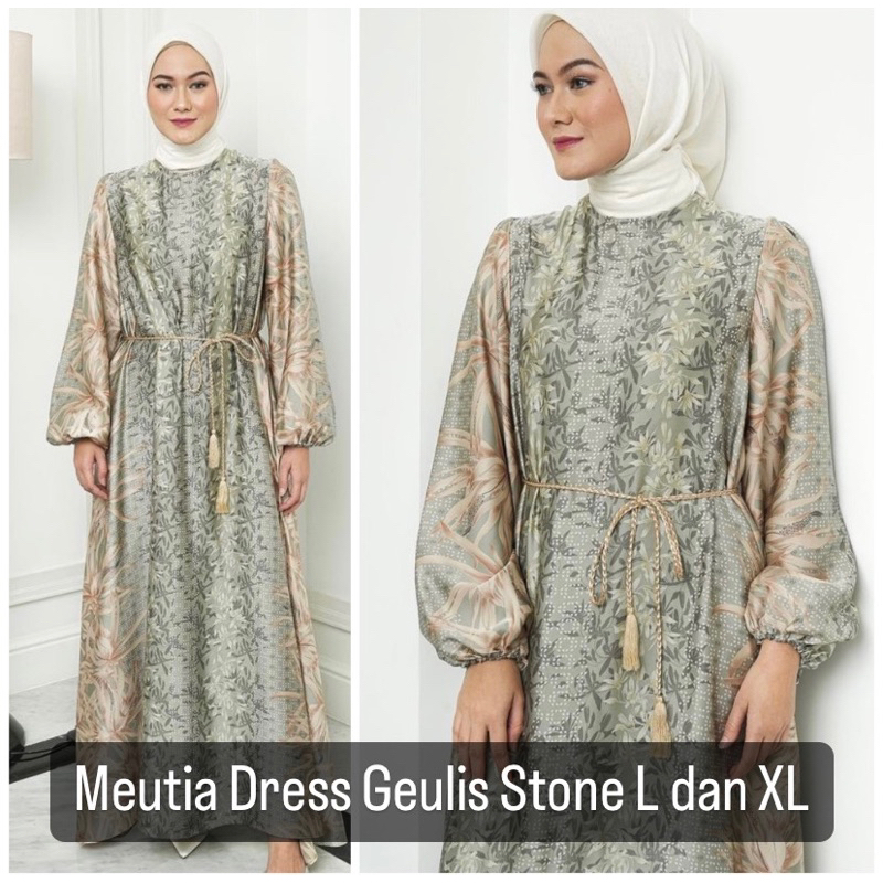 Meutia Dress Geulis Stone L, XL
