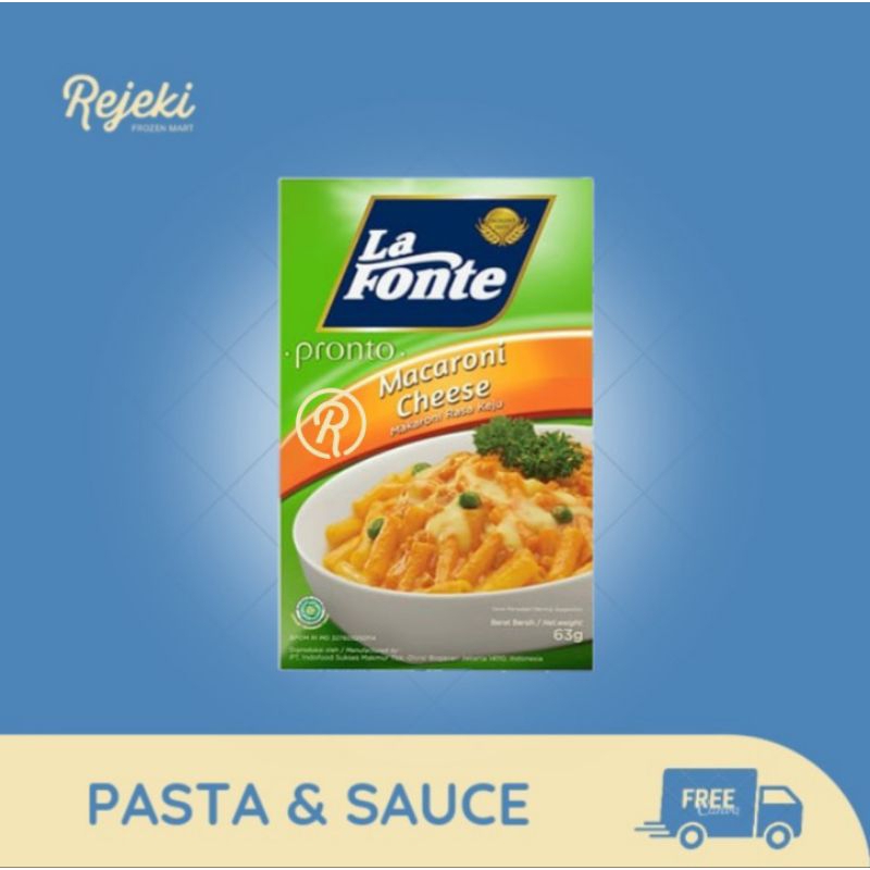 

La Fonte Pasto Macaroni Cheese 63gr - Rejeki Frozen Mart