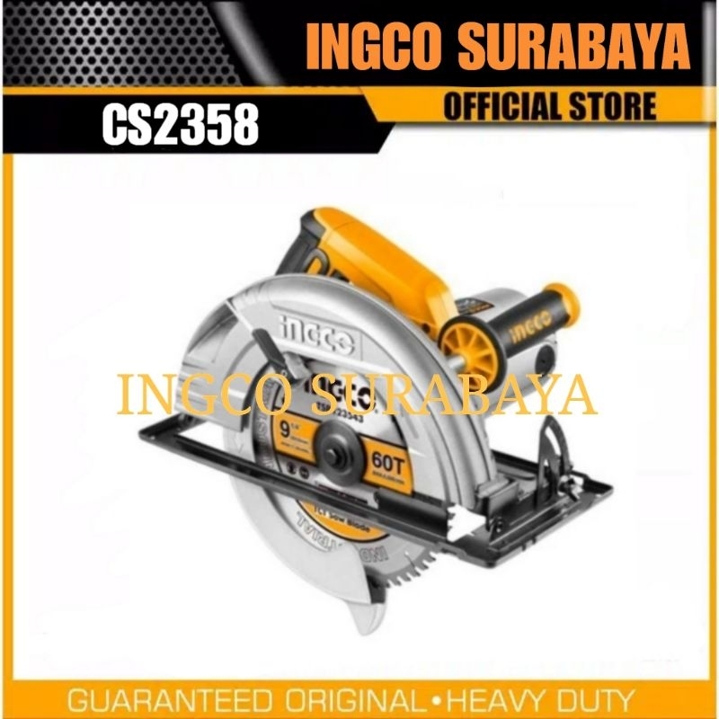 INGCO CS2358 CIRCULAR SAW 9 1/4" GERGAJI SERKEL LISTRIK POTONG KAYU