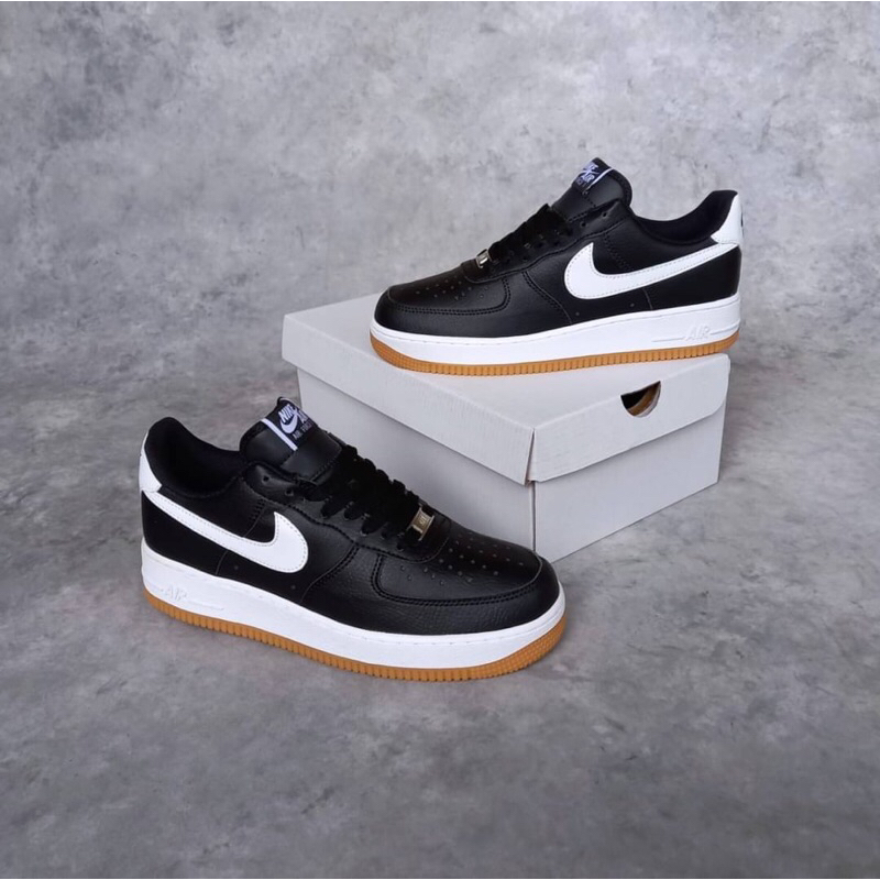Nike Air Force 1 Low Black White Gum