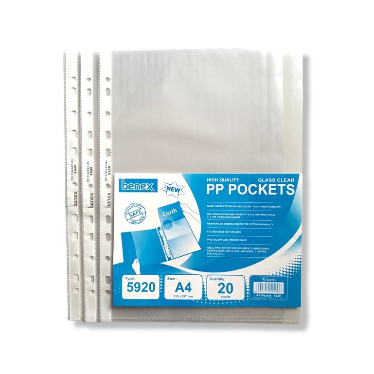 

BENEX Document Pockets 5920 A4 [ PACK ]