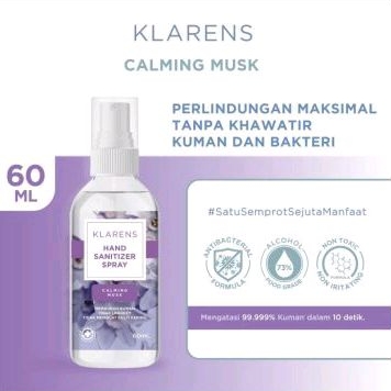 Klarens hand sanitizer spray 60ml
