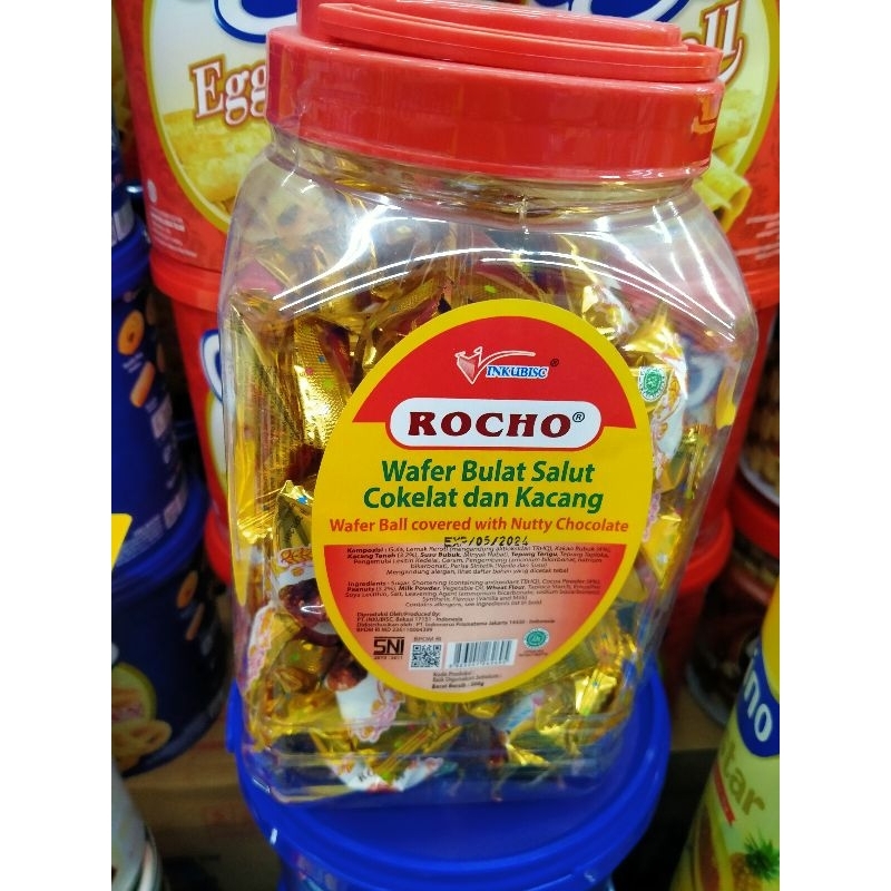 

ROCHO wafer bola cokelat kacang 300g