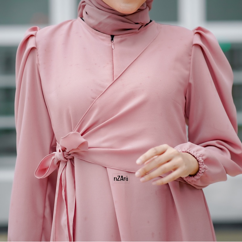 Gamis Dress Slendang tali by riZAru