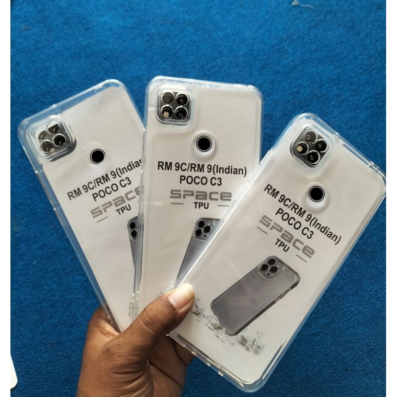Softcase case Airbag silikon Bening Transparan Redmi 9C melindungi Camera hp anda