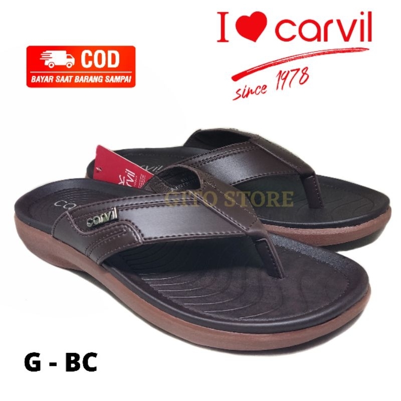 Carvil sandal pria original/sandal jepit pria