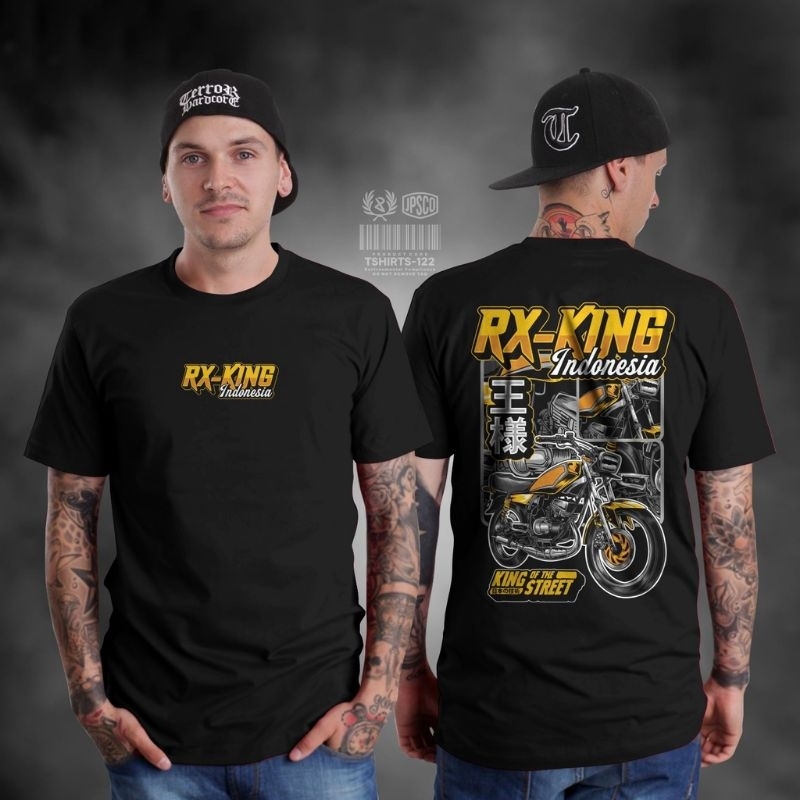 BAJU KOAS RX KING INDONESIA KING OF THE STREET TWO STROKE ENGINE INDONESIA NEW SERIES PREMIUM T-SHIR