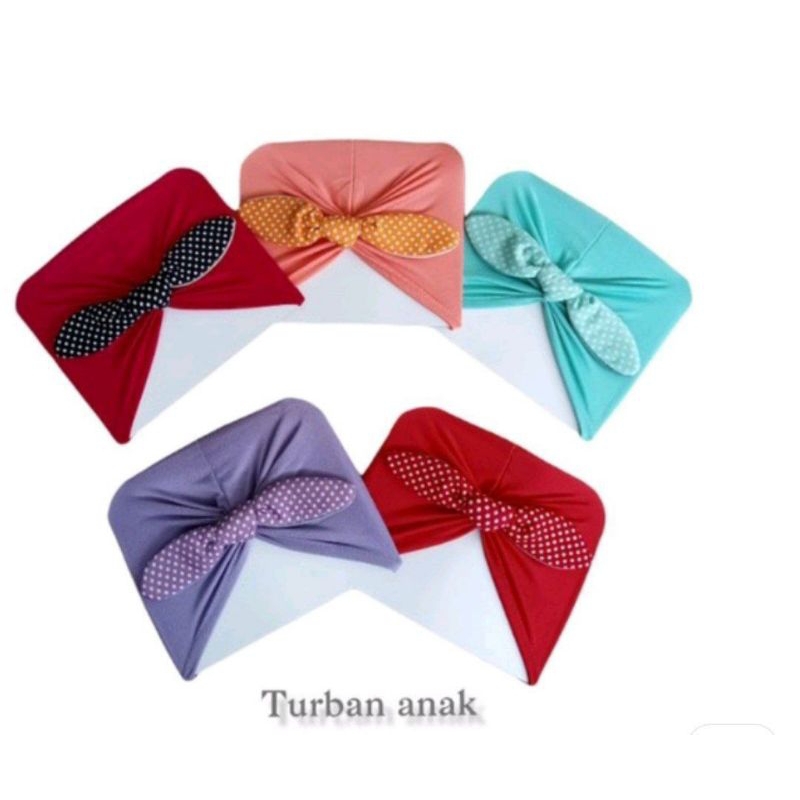 Turban anak aksesoris kepala bandana anak bando