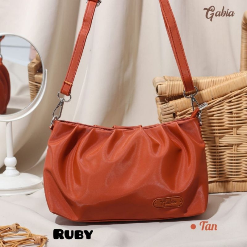 TAS SELEMPANG RUBY BAG BY GABIA BAHAN CHOCOLY ANTI AIR PREMIUM