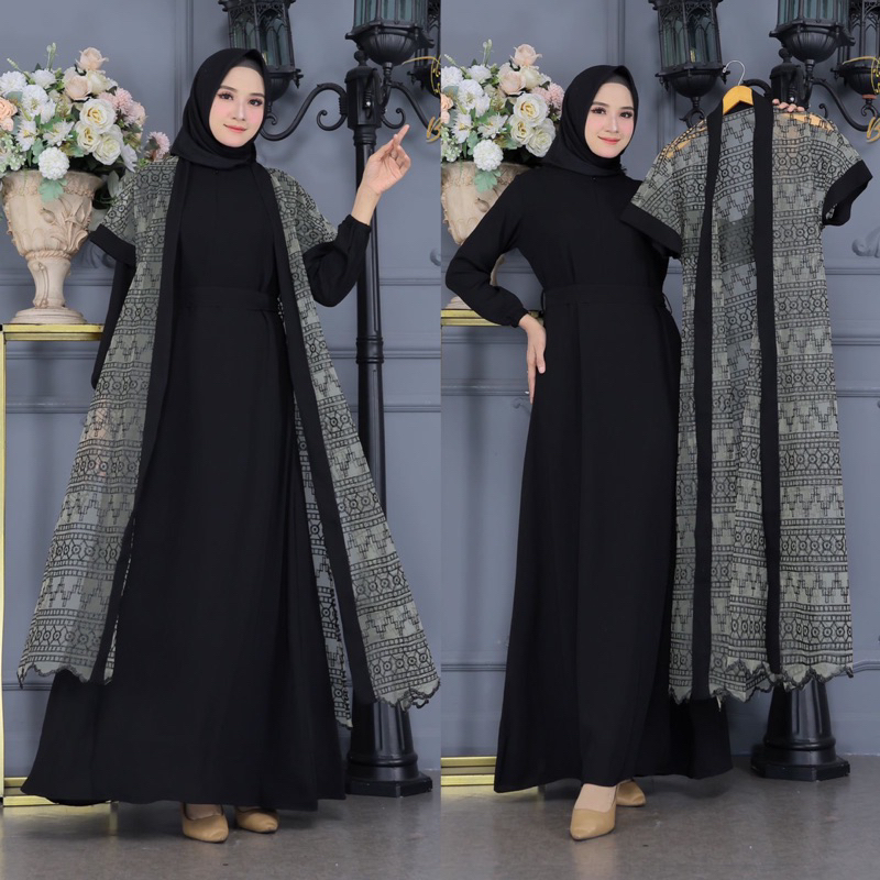 Gamis Bianca Jumbo Ld 120cm| Gamis Kondangan| Gamis Pesta| Gamis Muslim| Gamis Lebaran| Gamis Wisuda