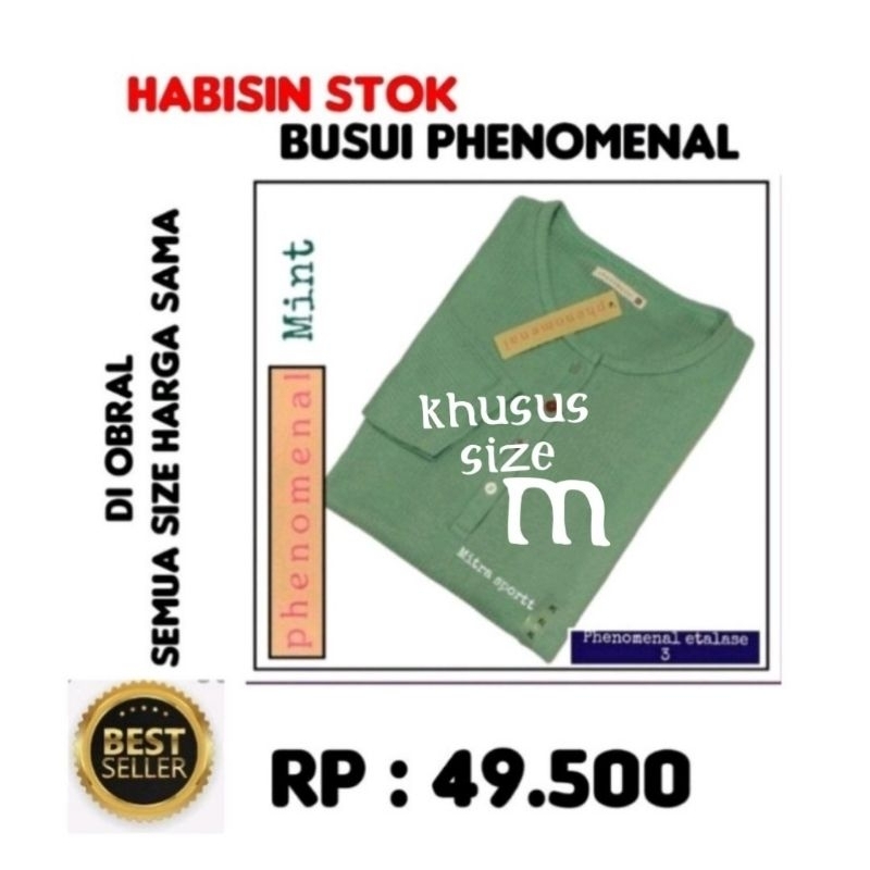 mitra sportt (akun asli ) ..phenomenal busui ..kaos lengan panjang wanita ..lengan ada kancing