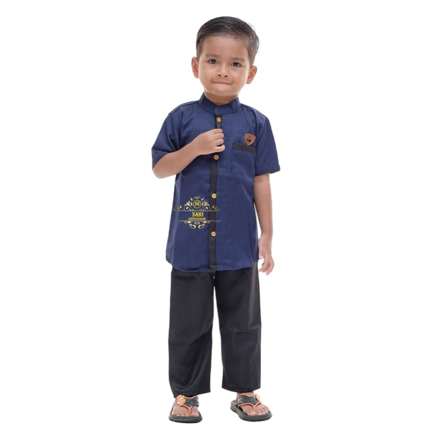 Setelan KEMKO Alaric Set Kemeja Koko Celana Anak Bayi 9 Bulan sampai 6 Tahun Original termurah dan terbaru