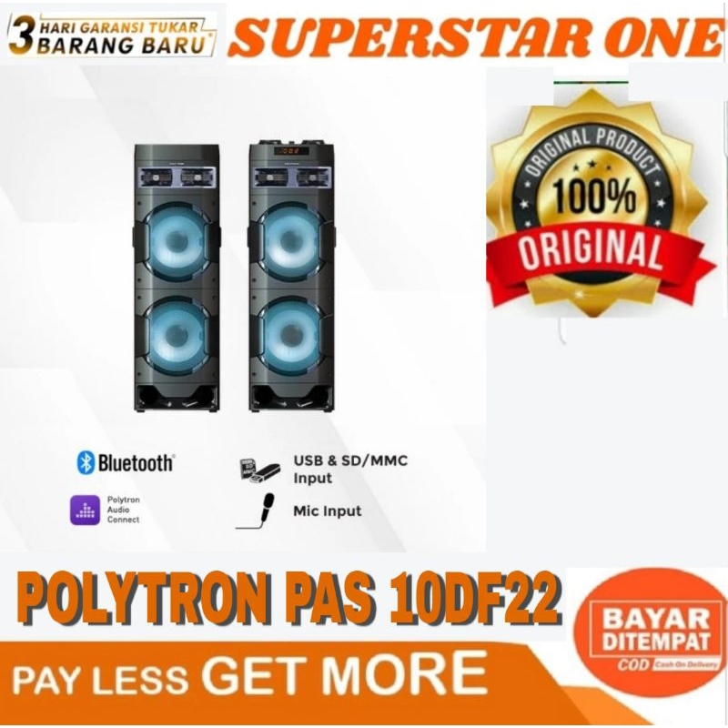 speaker bluetooth Polytron active speaker PAS 10DF22 bluetooth PAS 10DF22 speaker bluetooth Polytron