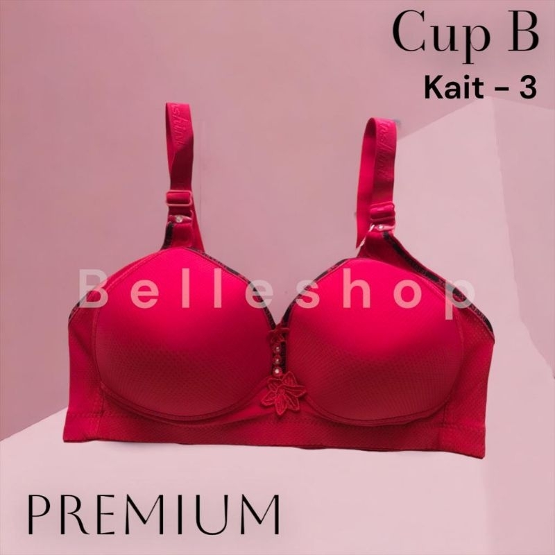 Bra Busa Jumbo Tanpa Kawat XS #023 Polos Import SIZE 38 40 42 44 46