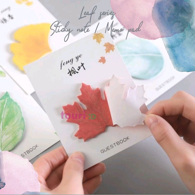 

Leaf Series Sticky Note / Aesthetic Sticky Note / Aesthetic Memo Pad/ Leaf Memo Pad