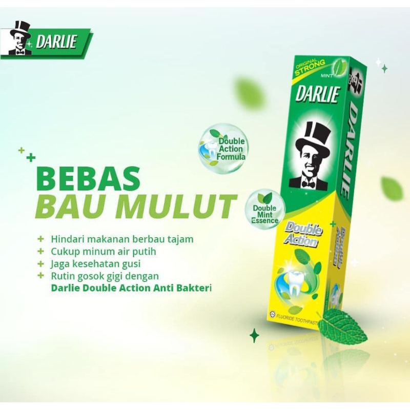 Darlie Double Action JUMBO 150 gr EXTRA isi 25 gr anti bau mulut