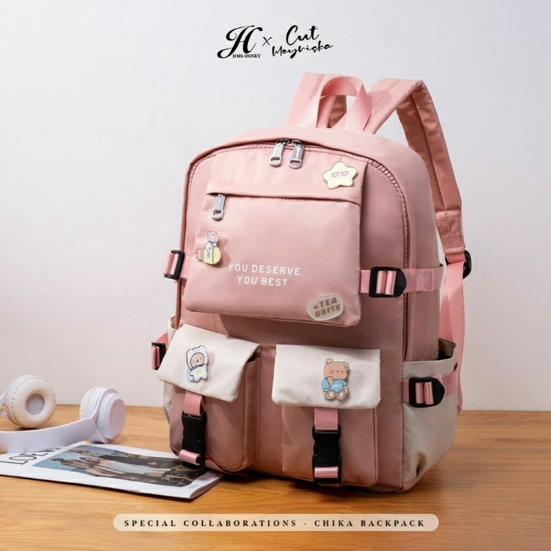 CHIKA BACKPACK JIMS HONEY ( NEW ARRIVAL ) ready stok siap kirim