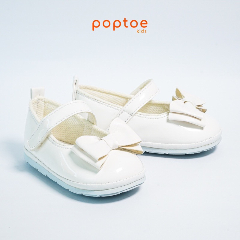 DINOANDBUNNY - SEPATU ANAK POPTOE SPARKLE WHITE - Sendal anak perempuan 1 - 3 Tahun - Sepatu anak