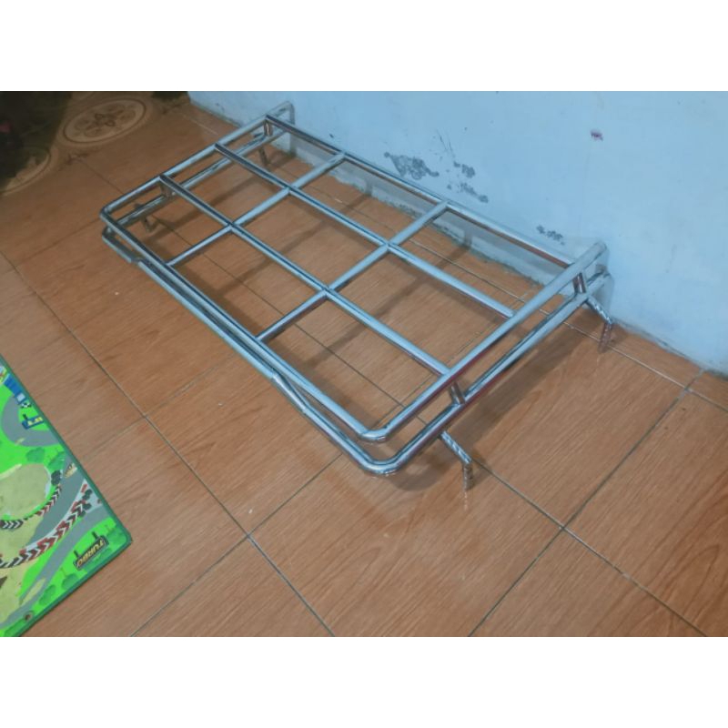 rak kabin stenlis buat truk elf