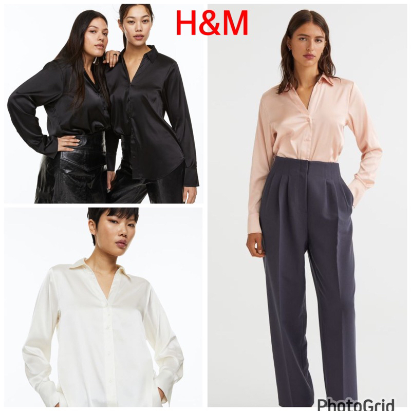 H&amp;M BLOUSE V-NECK-BLOUSE/KEMEJA WANITA