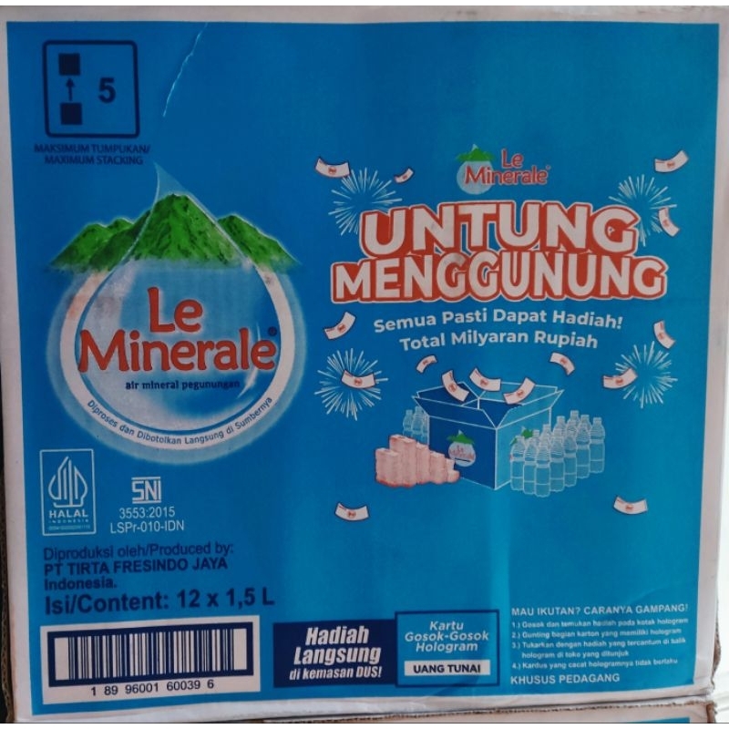 

surabaya le minerale botol 1500ml 1.5L air minum mineral