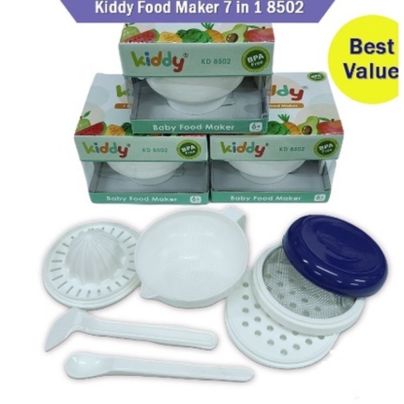 Kiddy 7 in1 Pelunak Makanan Bayi - Food Maker Mpasi