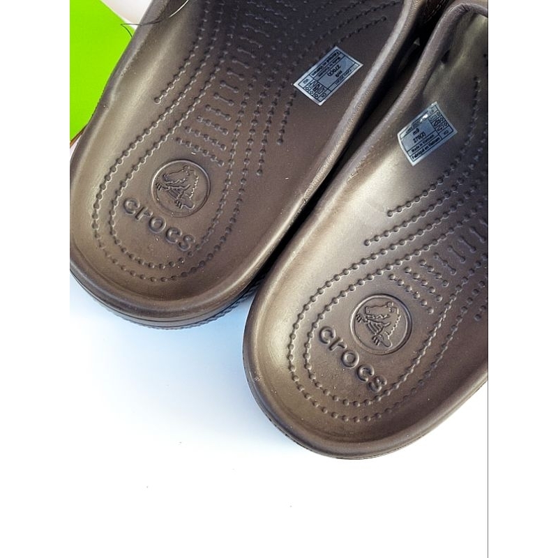 Crocs Yukon Mesa Slide 2 Sandal Selop Kulit Suede Pria Dewasa Sendal Karet Terbaru