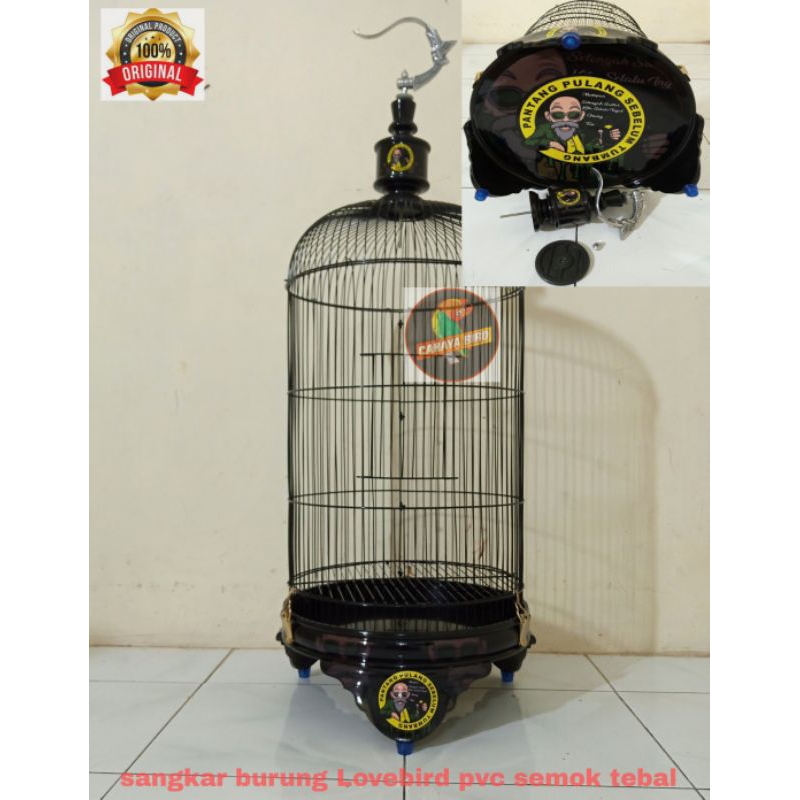 promo SANGKAR KANDANG KAPSUL LOVEBIRD TEBOK PVC MOTIF DECAL motif lain cek dibagian variasi