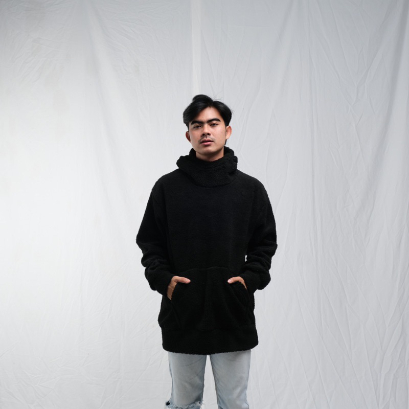 FULLOVER HOODIE HOBU BLACK SHERVA
