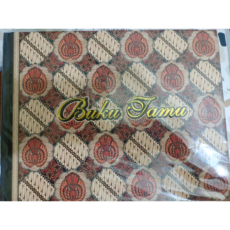 Buku tamu hardcover batik kiki