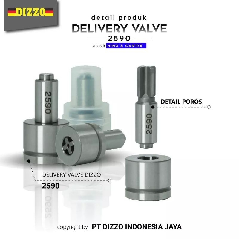 HKS (FreeOngkir) DELIVERY VALVE HINO VALVE CANTER VALVE 2590 Valve 090140-2590 Termurah Terlaris