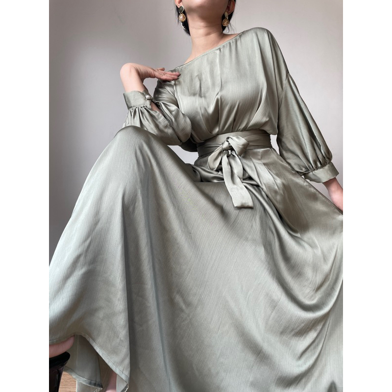 Zéa - Shiren - Dress Satin Silk Polos Maxi