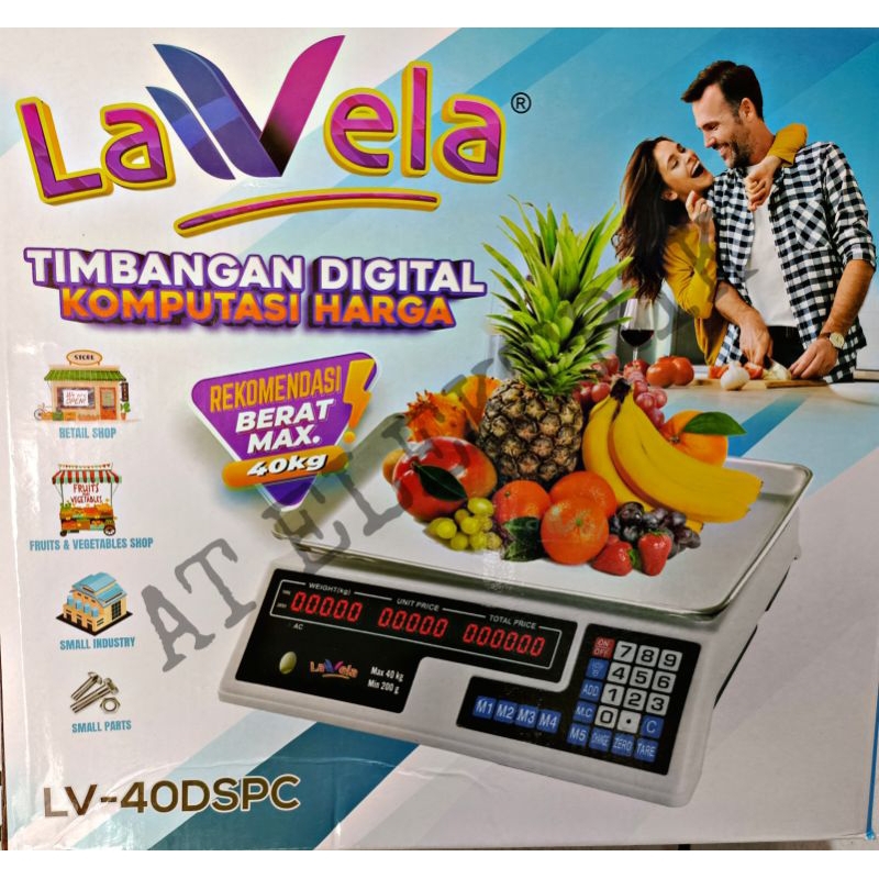 Timbangan Buah Digital LAVELA LV 40 DSPC / Digital Scale Price Computing Kapasitas 40 Kg