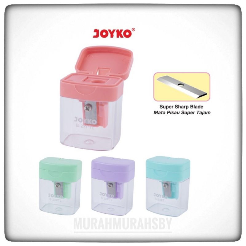 

Sharpener Rautan Serutan Orotan Joyko Warna PASTEL B-23PTL