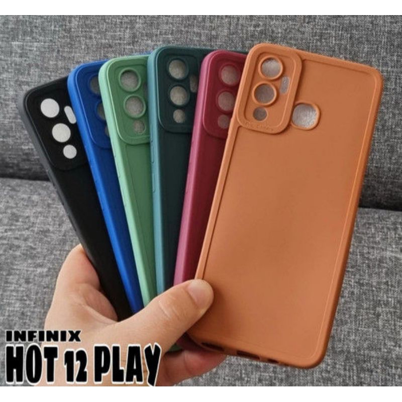 Softcase Macaron Case Candy Pro Camera Infinix Hot 12 Play