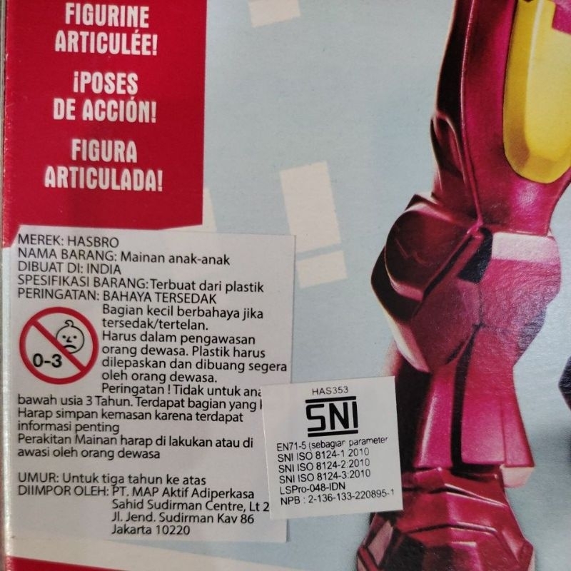 Mainan Anak Marvel Super Hero Iron Man