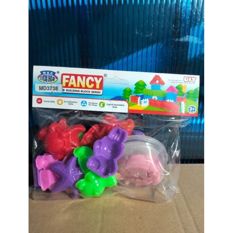 MD 3738 MAINAN ANAK PASIR AJAIB PLUS 17CETAKAN FANCY / magic sand toys